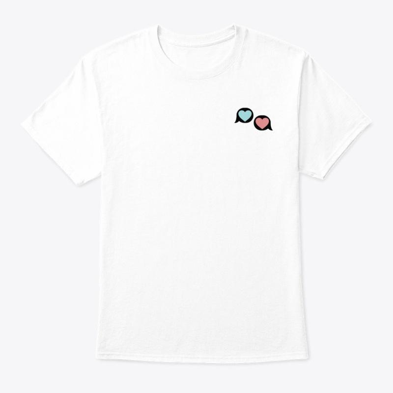 White Minimalist Heart Tee